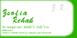 zsofia rehak business card